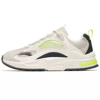 Anta Millennium 5.0 Ткань Синтетическая кожа Амортизирующие Нескользящие Износостойкие Низкие Повседневные Туфли Мужские Кроссовки Серые Белые 112248890-9 40