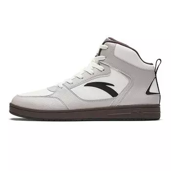 Anta Minimalist Classic Comfortable High-Top Sneakers Men Sneakers White Gray 912448084-2 44