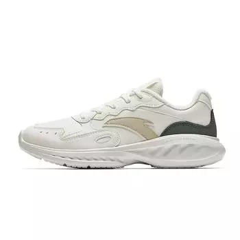 Anta Minimalist Comfortable Fleece Lined Non-Slip Warm Low-Top Casual Running Shoes Women sneaker White Yellow Gray 922445571-11 35.5