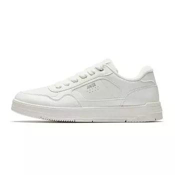 Anta Minimalist Versatile Slip-Resistant Durable Low-Top Skate Shoes Women sneakers Ivory-White 922518008-3 35.5