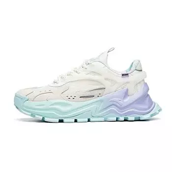 Anta Mulan X Hot Retro Casual Non-Slip Shock Absorbing Low-Top Dad Shoes Women sneakers White Blue Purple 922018842-10 35.5