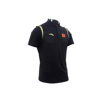 Anta Мужская рубашка поло с национальным флагом, черная 452220104-4 S