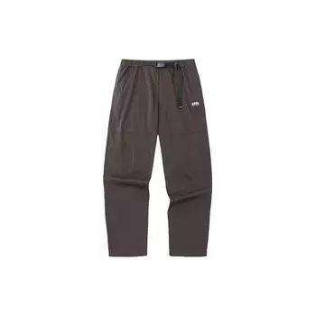 Anta Мужские прямые повседневные брюки Lifestyle Series Pure Logo со средней посадкой, коричневые 152338519-3 M