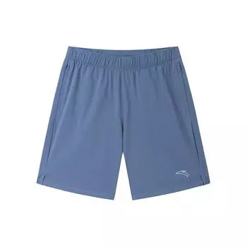 Anta Мужские шорты Running Series с логотипом, средней талией, прямые, повседневные, серебристо-серые, 152335306-1 L