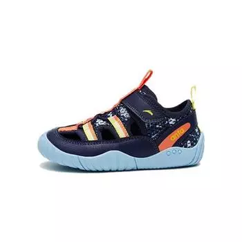 Anta Нескользящие износостойкие низкие прогулочные туфли детские туфли черные синие 312220013H-4 20