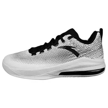 Anta Нескользящие износостойкие дышащие низкие баскетбольные кроссовки Rebound мужские кроссовки белые черные 11821307--3 44.5