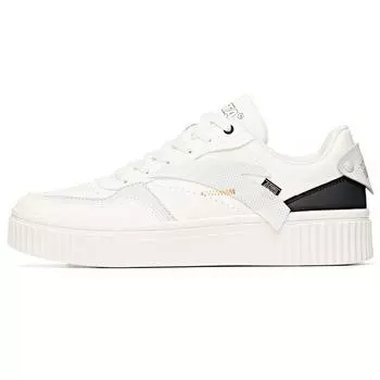 Anta Non-Slip Wear-Resistant Low-Top Skate Shoes Men Sneakers Ivory-White Black 912028020-1 43