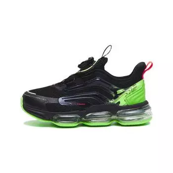 Anta Non-Slip Wear-Resistant Low-Top Running Shoes Kids Sneakers Black Green 312319913-7 28