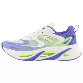 Anta Not Stop Pro Shock Absorbing Нескользящие износостойкие низкие кроссовки для бега для мужчин Кроссовки для бега Белый Фиолетовый Зеленый 112225596-5 40