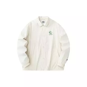 Anta однобортный пиджак с длинным рукавом и лацканами, бежевый, унисекс, 172428603-2 XL