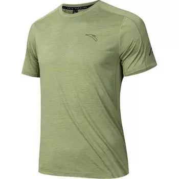 Anta Однотонная дышащая футболка с круглым вырезом и коротким рукавом для мужчин, цвет Trail-Green 152435101-3 M