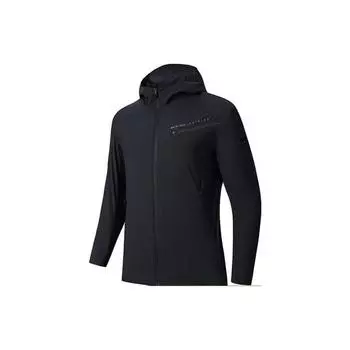 Anta Однотонная флисовая куртка с капюшоном на молнии для мужчин 152347605-4 3XL