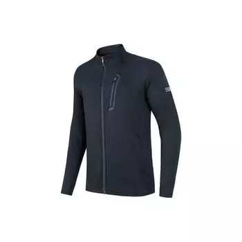 Anta Однотонная флисовая куртка на молнии со стойкой и длинными рукавами Мужская куртка Черный 952237736-3 XL