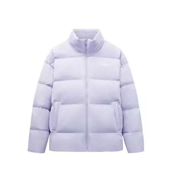 Anta однотонная куртка-пуховик на молнии унисекс верхняя одежда светло-лавандового цвета 952348906-5 XL