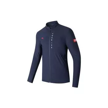 Anta однотонная куртка с буквенным принтом и логотипом, мужские куртки темно-синие 152227704-3 XXXXL