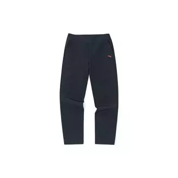 Anta Однотонные прямые брюки с логотипом бренда, женские брюки, черные 162247502-2 M