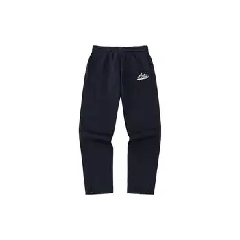 Anta однотонные прямые повседневные брюки средней посадки мужские черные 152348321-2 S