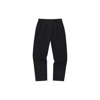 Anta Однотонные толстые спортивные длинные брюки с высокой талией для фитнеса, женские плавки, черные 162347511-2 L