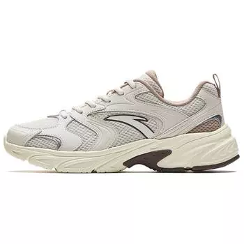 Anta OG800 Retro Trendy Slip Resistant Durable Low Top Casual Shoes Women sneaker Beige Brown 922538821-3 35.5