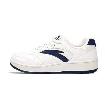 Anta Original Year Minimalist Versatile Non-Slip Wear-Resistant Low-Top Skate Shoes Women sneaker White Blue 122518020R-1 35.5