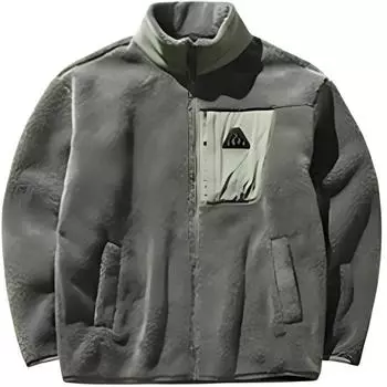 Anta Outdoor Series Letter Print Loose Stand Collar Cashmere Sweater Men sweater Bronze Forest-Green 952446701-3 S