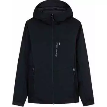 Anta Outdoor Series однотонная куртка на молнии с капюшоном, удобная дышащая женская куртка Basic-черная 162440801-4 M