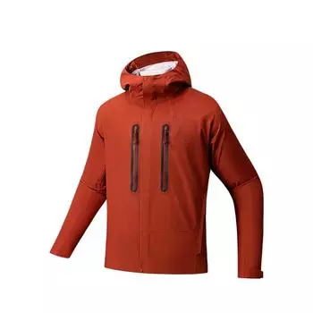 Anta Outdoor Series Simple Hard Shell Versatile Loose Fit Solid Color Waterproof Windproof UV Protection Breathable Jacket Men Jacket 952536601-4 S