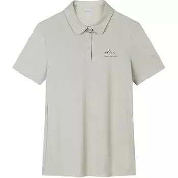 Anta Футболка-поло Outdoor Series, однотонная, удобная, дышащая, универсальная, повседневная, с коротким рукавом, мужская, светло-серая, 162436102-2 S