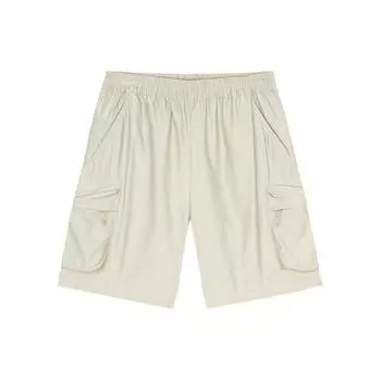 Anta Outdoor Series Solid Color Mid-Rise Comfortable Breathable Loose Straight Cargo Shorts Men shorts Smoke-Grey 152426504-1 2XL