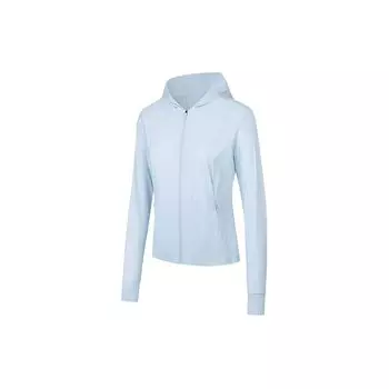 Anta Outdoor Series Solid Color Zip-Up Hooded Long Sleeve Breathable Cooling UV Protection Sun Protection Jacket Women jackets 962427703-3 XS