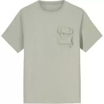 Anta Outdoor Series Sport Casual Simple Solid Color Round Neck Pullover Loose Short Sleeve T-Shirt Men T-Shirts Floating-Gray 152526107-2 M
