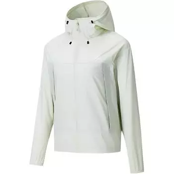 Anta Outdoor Series Sports Casual Loose Simple Solid Color Hooded Breathable UV Protection Sun Protection Jacket Women jackets Light-Green 962526604-2 XS