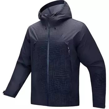 Anta Outdoor Series Sports Casual Simple Solid Color Hooded Zipper Waterproof Windproof Jacket Men Jackets Deep-Night-Blue 952516601-5 M
