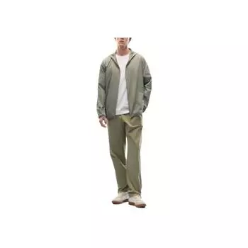 Anta Outdoor Series Sports Casual Simple Solid Color Hooded Breathable UV Protection Sun Protection Jacket Men Jacket Coffee-Gray 952527607-4 S