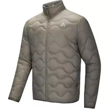 Anta Outdoor Series Warm Stand Collar Zipper Down Jacket Men Jackets Bronze 952446901-4 S