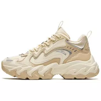 Anta Panshi Fleece Comfortable Fashion Non-Slip Warm Mid-Top Casual Shoes Women Casual Shoes Brown Silver 122448950-5 37.5