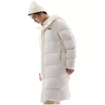 Anta Pioneer Series Casual Comfortable Warm Down Jacket Men Outerwear Ivory-White 952448904-2 S