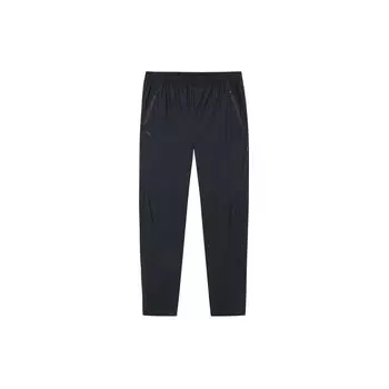 Anta Простые свободные прямые повседневные брюки со средней посадкой, мужские низы, черные 952427306-4 3XL