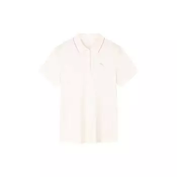 Anta Plain Pullover Breathable Sports Polo Shirt Women tops Corn-White 162427136-2 2XL