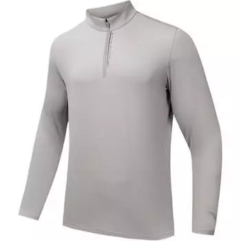Anta Plain Stand Collar Pullover Sports Long Sleeve Knit Top Men tops Ash-Gray 152437403-4 3XL