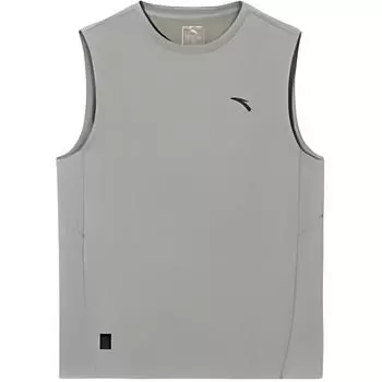 Anta Plain Versatile Simple Casual Vest Men tops Bean-Gray 952527123-5 S