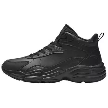 Anta Planet Trendy Versatile Fleece Non-Slip Warm Mid-Top Casual Shoes Men Casual Shoes Black 112448956-3 40