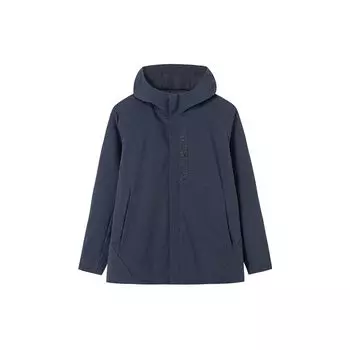 Anta Повседневная тканая ветровка с капюшоном мужские куртки темно-синего цвета 152217606-2 S