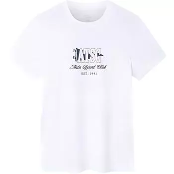 Anta Повседневная удобная универсальная трикотажная дышащая футболка с коротким рукавом женские футболки Белоснежный 162438107-1 M