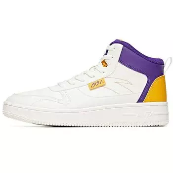 Anta Прочные дышащие кроссовки средней высоты мужские кроссовки белые фиолетовые 912038010-5 39