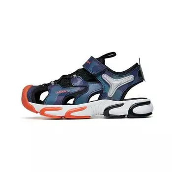 Anta Прочные дышащие спортивные сандалии детская обувь камуфляж синий черный 312229918-1 30