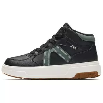 Anta Прочные высокие скейт-кеды мужские скейт-кеды черные зеленые 112348902-2 43