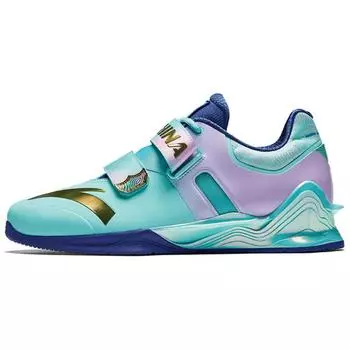 Anta Профессиональные нескользящие износостойкие кроссовки для тяжелой атлетики с низким верхом, мужские туфли, синие, розовое золото 412440101-7 43