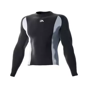Anta Professional Swimwear Tight Breathable Swimming Pool Special Mens Swimwear Black Long Sleeve UPF50 Sun Protection Men swimwear 9824232412-1 M