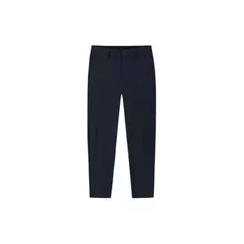 Anta Простые дышащие прямые повседневные брюки средней посадки, мужские базовые, черные 152337503-2 L